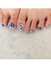 ラ フルール(La Fleur)/シースルーフラワーネイル