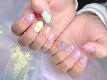アルスネイル(Ars nail)/カラフルお花ネイル