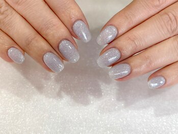 アルティノ ネイル ガーデン(altino nail garden)/くすみ/ワンホンネイル/キラキラ