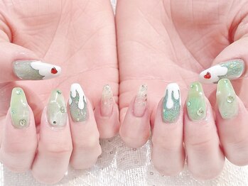 ラルネイル 大宮(Lull. nail)/#クリームソーダネイル