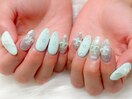 ターコイズブルー×ラメクロム