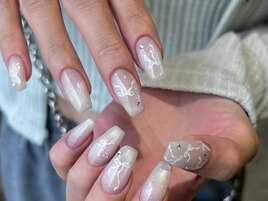 マグネット×リボンネイル！