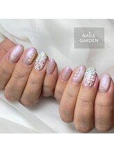 ネイルズガーデン(NAILS GARDEN)/パステルツイードネイル