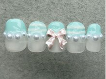 ネイルメゾン 天神店(NAIL MAISON)/ボーダーフレンチリボン￥8500