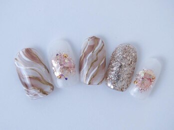 まつげアンドネイル ディアマンローズ(DIAMANT ROSE)/大人ニュアンスネイル6930円