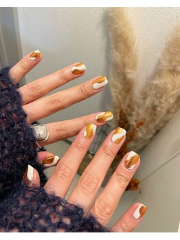 もこもこミラーネイル Pg ユージューネイルルーム Uju Nail Room のフォトギャラリー ホットペッパービューティー