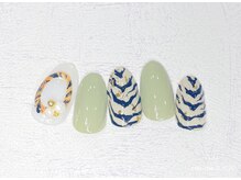 モモネイル 蒲田店(MOMOネイル)/ゼブラネイル