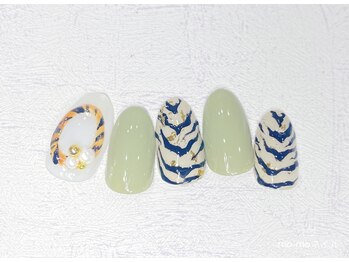 モモネイル 蒲田店(MOMOネイル)/ゼブラネイル