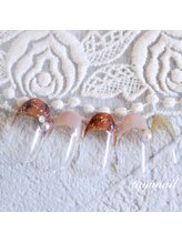 たゆ ネイル(たゆnail)/べっ甲フレンチネイル