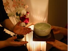 サンリラクゼーション 町田店/施術終了後には抹茶と和菓子を。