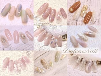 ドルチェネイル(Dolce.Nail)の写真/可愛さ詰め込み★トレンドデザイン多数!!彼も釘付けフェミニンネイル♪【300種以上★Basicコース】