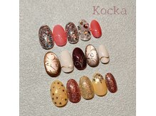 手描きアートでジェルネイル☆こだわりアートです！