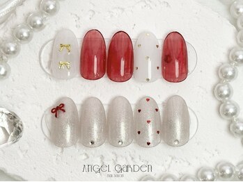 エンジェルガーデン 青山店(Angelgarden)/リボンハートネイル