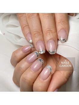 ネイルズガーデン(NAILS GARDEN)/ガラスフレンチ