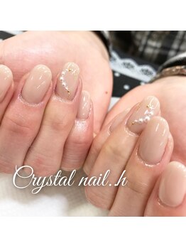 クリスタルネイル ゆめタウン博多店(CRYSTAL NAIL)/ベージュネイル