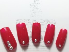 ワンカラー上品ネイル