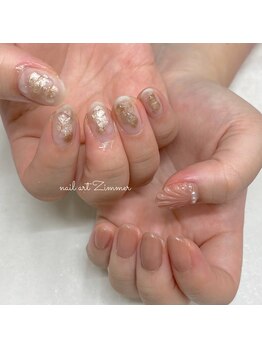 ネイルアート ジマー/60minartとクリアニュアンス