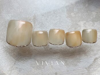 ヴィヴィアン ネイル(Vivian nail)/イエロー ニュアンスネイル