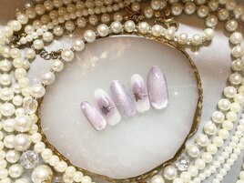 パープルチークネイル