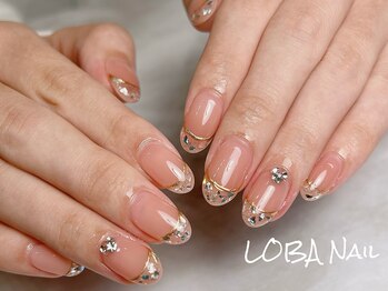 ローバ(LOBA)/ガラスフレンチネイル