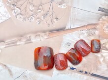 ネイルサロン&スクール ジーナ(GINA)/タイダイ×ラメ