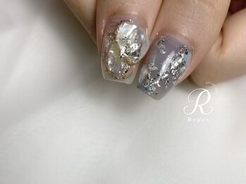 ブルー×淡水パール