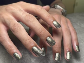 オムネイル 渋谷(HOMME NAIL)/マグネットネイル ¥6.600