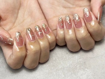 リノア(Linoa)の写真/シンプルデザインでも個性的に!!オフ込定額ネイルをご予算に合わせてご用意☆丁寧な施術で仕上がりも◎