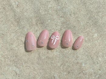 ソウ 難波店 nail salon Sou/リボンネイル