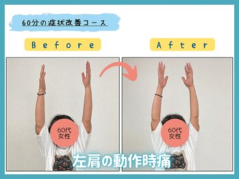 ラクハビ/左肩の動き良くなっています