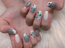 メロンソーダネイル