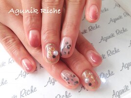 【ヒョウ柄ネイル】