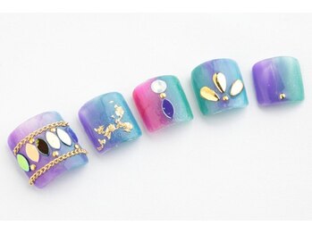 エムスラッシュネイル 本牧店(M SLASH)/オーロラグラデーションネイル☆