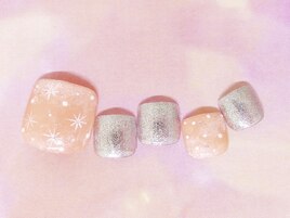 雪の結晶ネイル