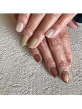 オーサムブロッサム 茅ヶ崎店(AwesomeBlossom)/アシンメトリーネイル