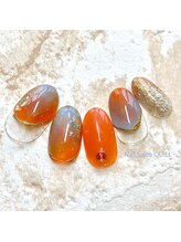 ネイルサロン クイル(QUILL)/６月オレンジ（１）