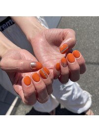 オレンジネイル