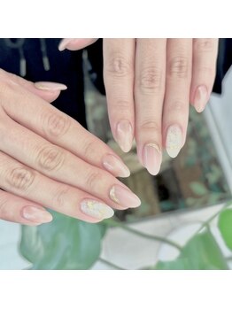 カオネイル 新宿店(KAONAIL)/シェルとアイシングゴールド