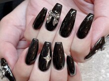 ワイワイ(yy)/ブラックベースネイル