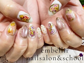 アンベリール ネイルサロンアンドスクール(embellir)の写真/オフ込<2本アート¥6500/4本アート¥7400>トレンド感のあるデザイン◎手描き,シンプル,ニュアンスなど豊富！