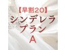 【早割20】女性シンデレラプランA(３レッスン＋ショッピング)¥52700→¥50000
