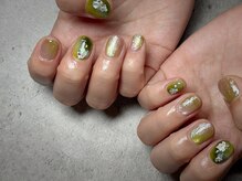 新緑ネイル