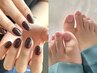 【6/22.23.26.29日限定】ハンドorフット　ワンカラーorラメグラ　¥4000