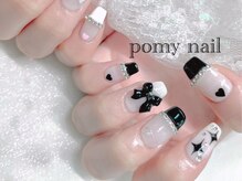 ポミーネイル 渋谷店(Pomy nail)/ブラック＆ホワイトネイル