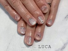 ネイルアトリエルカ(nail atelier LUCA)/M-674 キラキラビジューネイル