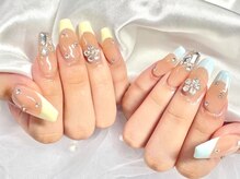 ネイルネージュ 錦糸町(Nail Neige)/スカルプ持ち込み(フラワー)