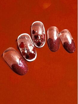アンジェリーク ネイル(Angeleek NAIL)/バレンタイン×ハート