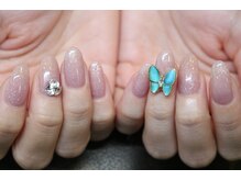 ネイルサロンアンドスクール ミュゲット(mughetto)/ワンカラー+有料パーツ