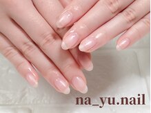 ナユネイル(na_yu.nail)/自爪風クリアネイル(マット) 2/2