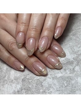 クリスタルネイル ゆめタウン博多店(CRYSTAL NAIL)/ミラーフレンチネイル★